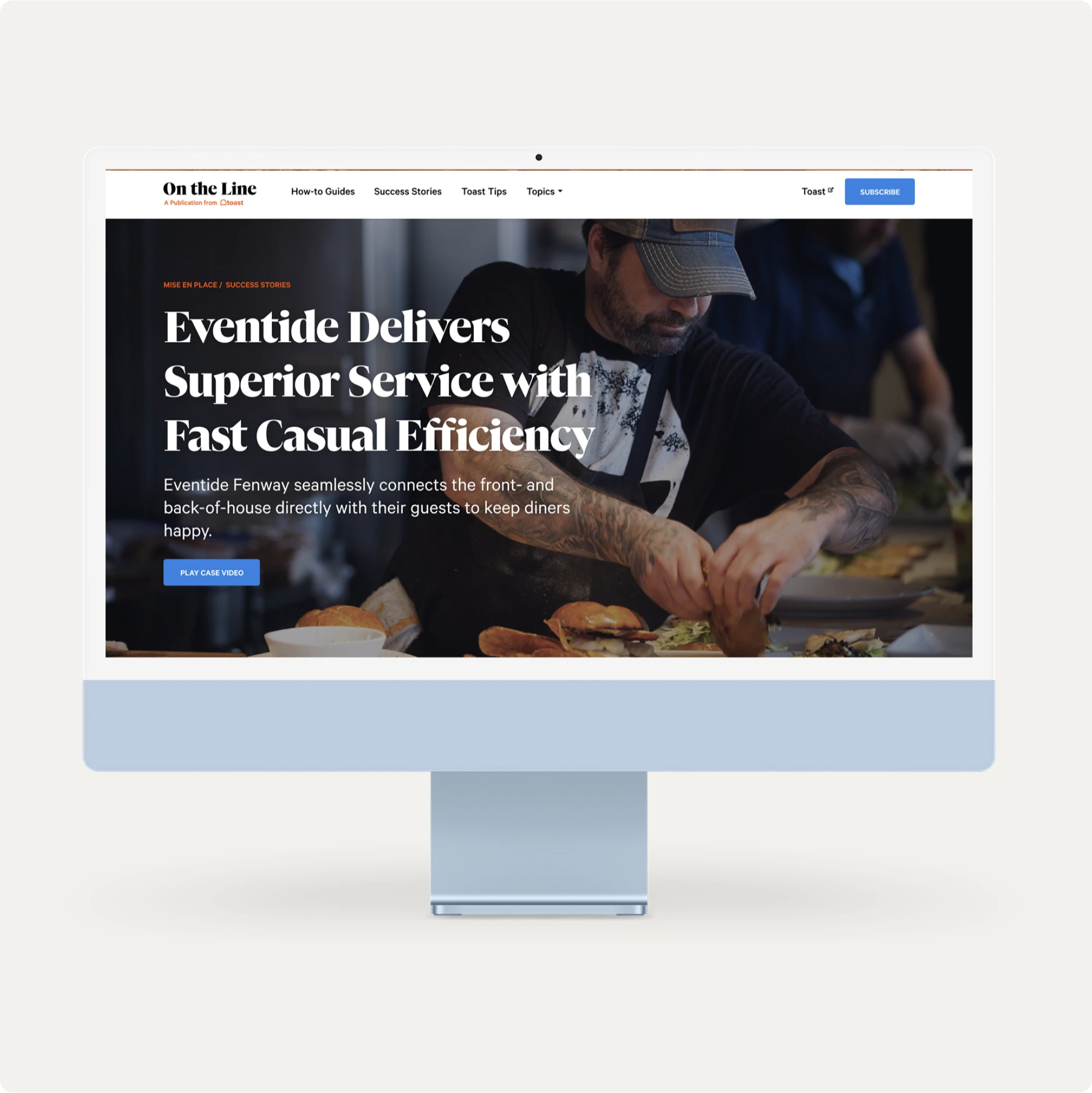 Toast content system