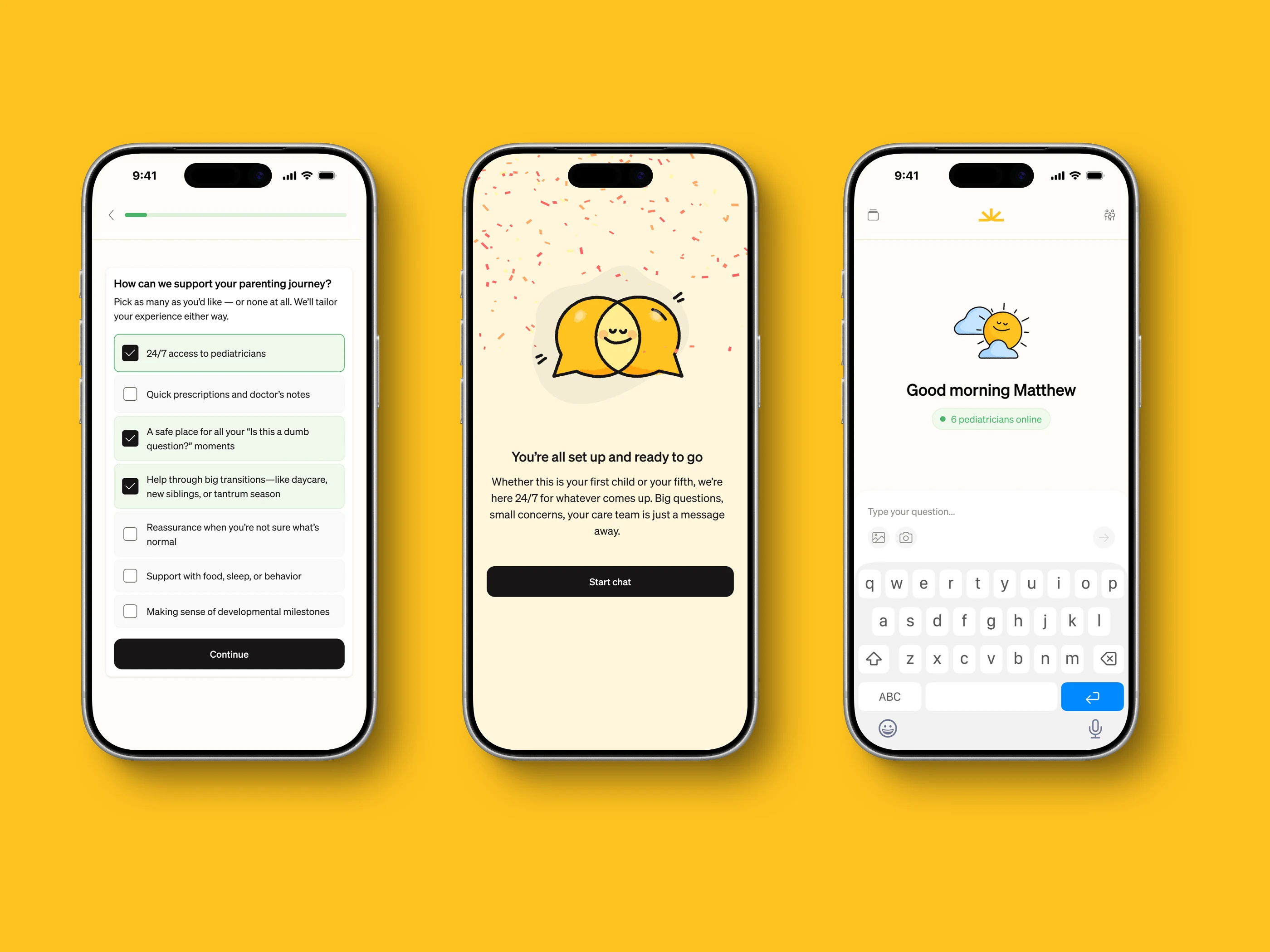 Summer Health app screens