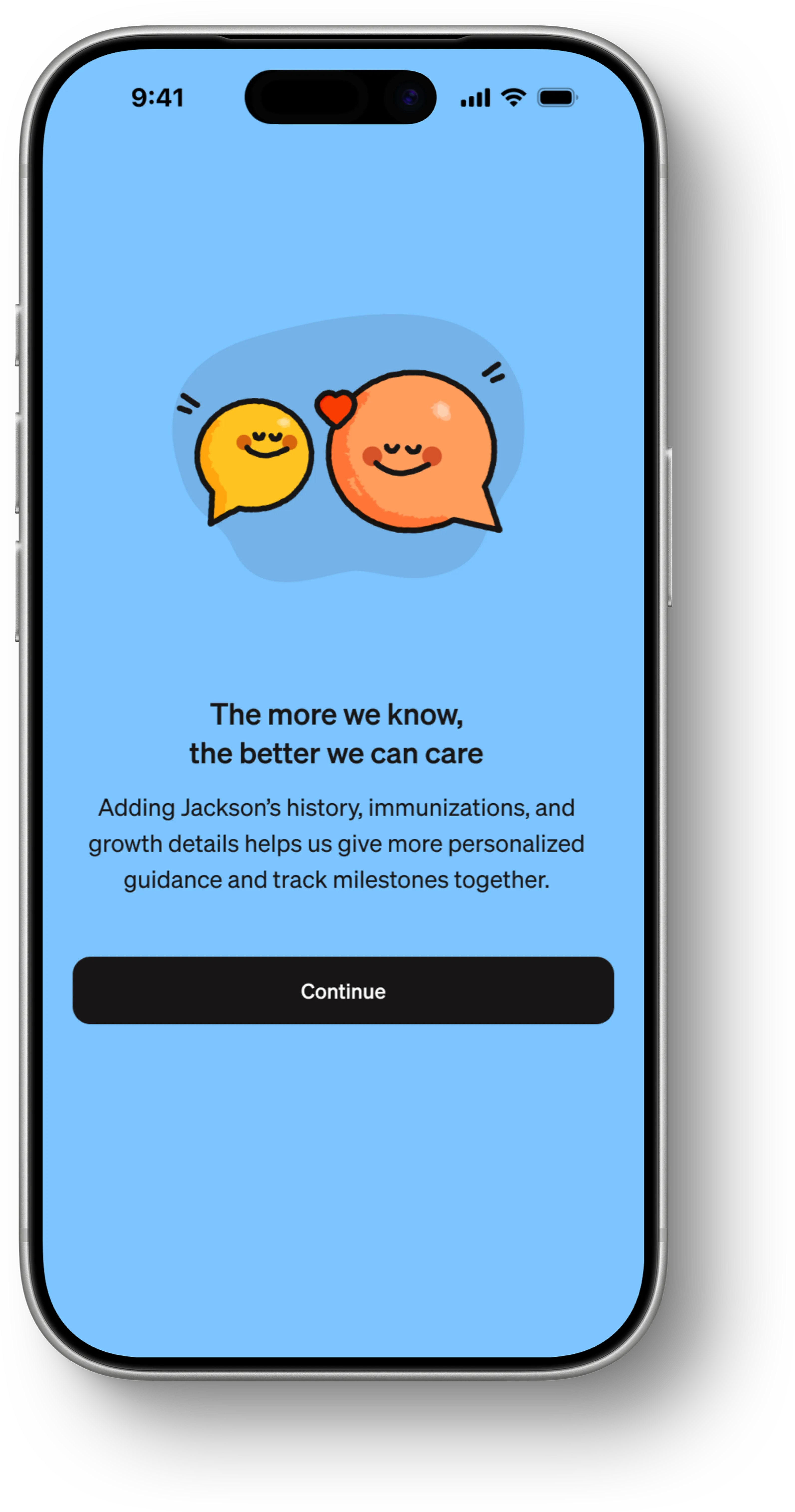 Summer Health onboarding screen