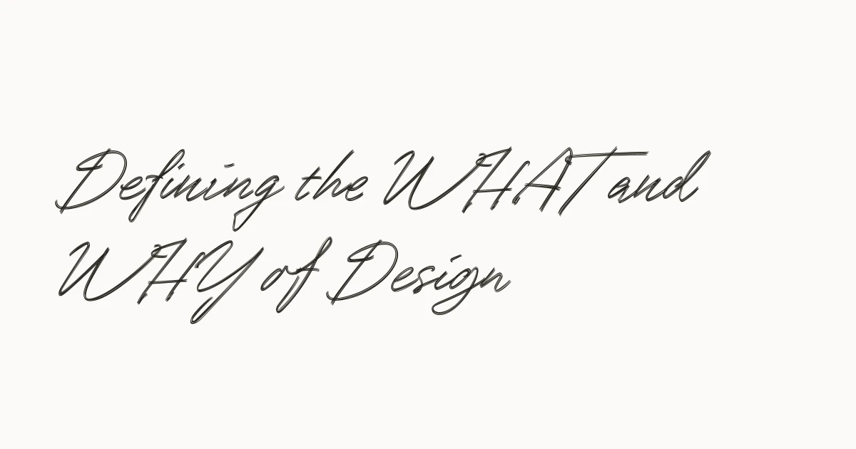 Defining the WHAT and WHY of Design Principles – Anton Sten